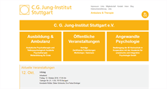 Desktop Screenshot of cgjung-stuttgart.de
