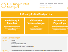 Tablet Screenshot of cgjung-stuttgart.de